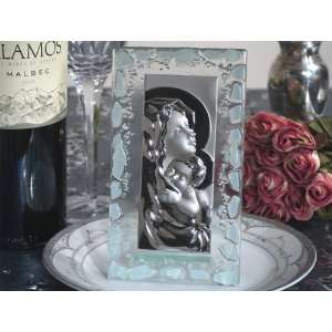 Wedding Favors Murano Art Deco Icon with frosted white 