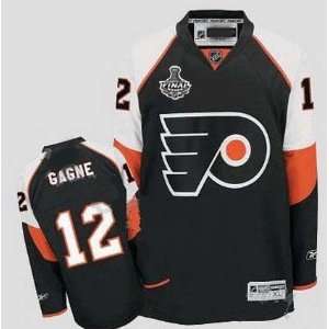  Philadelphia Flyers Ice Hockey Ball Jersey #12 Gagne Black 