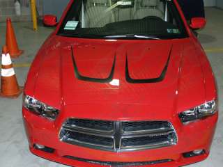 2011 & Up Dodge Charger Hood Scallop Accent Stripes  