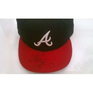    Chipper Jones Signed Atlanta Braves Baseball Hat: Everything Else