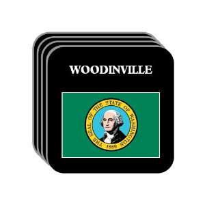  US State Flag   WOODINVILLE, Washington (WA) Set of 4 Mini 