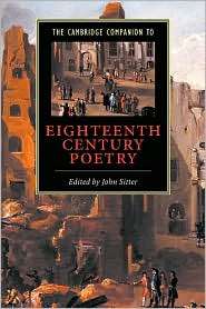 The Cambridge Companion to Eighteenth Century Poetry, (0521658853 