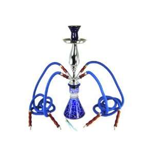   HOSE 20 INCH BLUE HAND PAINTED TIGER HOOKAH   NEW: Everything Else