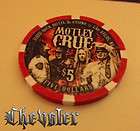 Motley Crue Casino 2012 $5 Chip Hard Ro