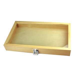  Glass Top Natural Wood Case Display: Everything Else