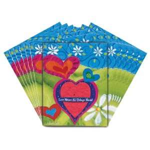   Paper Heart Shaped Lil Bloomer Card, 12 pack Patio, Lawn & Garden
