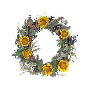  Sunflower Wreath on a Grapevine Base By Valerie Parr Hill 