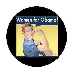    WOMEN FOR OBAMA   Political 1.25 MAGNET ~ Barack 