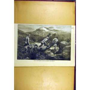   1857 Deer Hunt Bringing Home Bottomley Hunting Hound: Home & Kitchen