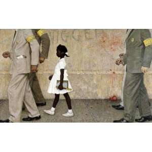 Norman Rockwell: 30W by 18H : The Problem We All Live With CANVAS 