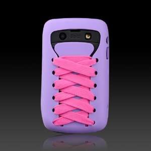  Purple with Pink Laces Flexa Silicone Shoe case cover 