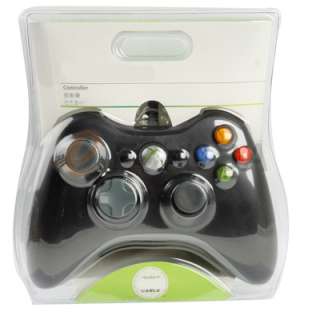 Genuine WIRED USB CONTROLLER   Black   for Xbox 360  