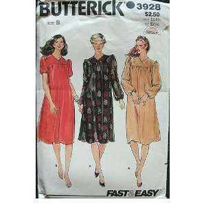 MISSES LOOSE FITTING DRESS SIZE 12 14 16 VINTAGE BUTTERICK FAST & EASY 