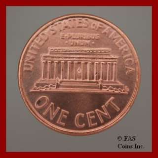 1991 D Gem BU Lincoln Memorial Penny Cent US Coin #10257954 83  