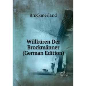   Der BrockmÃ¤nner (German Edition) Brockmerland  Books