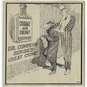   Uncle Sam,Cartoon,Great Depression,Winsor McCay,c1932: Home & Kitchen