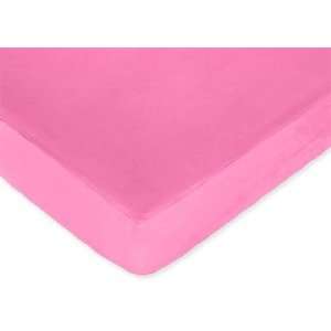  Fitted 100% Combed Cotton Cradle Sheet   Bright Pink   3 