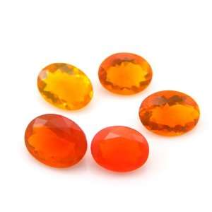  Natural Orange Fire Opal Loose Gemstone Oval Cut 9*7m 6 