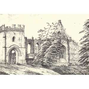  (20cm x 15cm) Print Wingfield Manor House Derbyshire