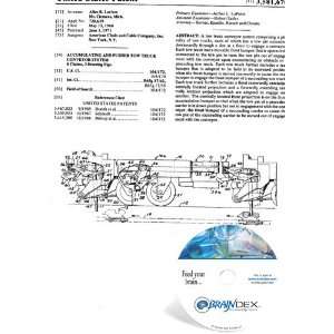 NEW Patent CD for ACCUMULATING AND PUSHER TOW TRUCK CONVEYOR SYSTEM