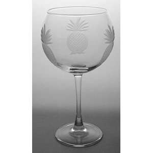  Pineapple Set Of 4 Balloon Wine Goblets