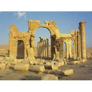 Monumental Arch, at the Ancient Graeco Roman City of Palmyra, Syria 