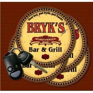  BRYKS Family Name Bar & Grill Coasters: Kitchen & Dining