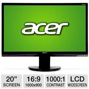  Acer P205H cbmd 20 Class Widescreen LCD Monitor 