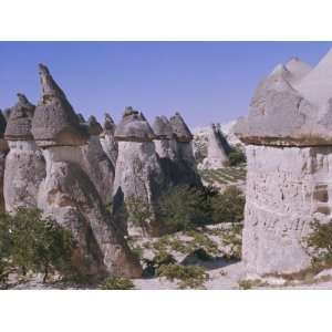 Rock Formations Resulting from Differential Erosion, Anatolia, Turkey 