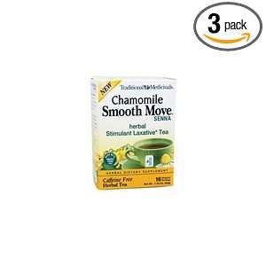   Medicinal Tea, Og, Smooth, Senna Cham, 16 Count (Pack of 3