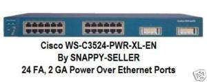 Cisco 3524 PoE Power Over Eth Switch WS C3524 PWR XL EN  