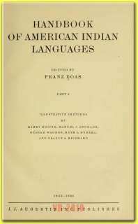 HANDBOOK OF AMERICAN INDIAN LANGUAGES Native Books on C  