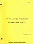 NANNY AND THE PROFESSOR GAMES FAMILY PLAY EPISODE RARE ORIGINAL 1970 