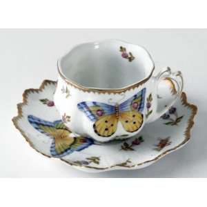  Anna Weatherley Spring in Budapest Ruffled Cup And Saucer 