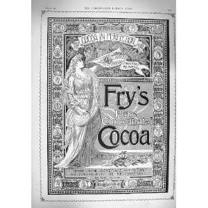  1894 ADVERTISEMENT FRYS PURE CONCENTRATED COCOA