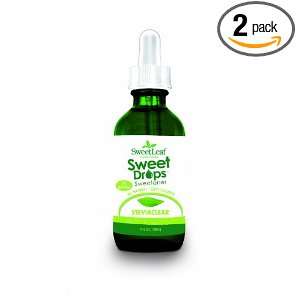 SweetLeaf SteviaClear Liquid Stevia, 4 Ounce Bottles (Pack of 2)