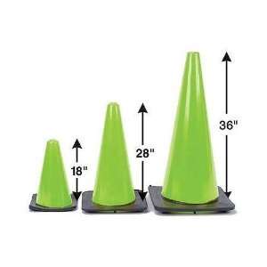  Boston Industrial Traffic Safety Cone   Fluorescent Lime 