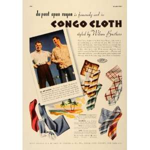   Rayon Congo Cloth Wilson Bros.   Original Print Ad