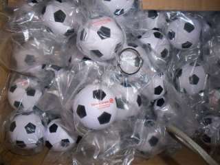 NEW LOT OF 50 SOCCER BALL KEYCHAINS PARTY TEAM FAVORS  