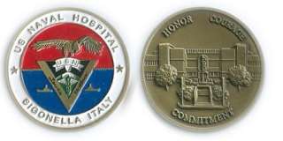 US NAVAL HOSPITAL SIGONELLA ITALY Challenge Coin  