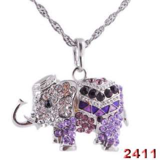 Keyword: rhinestone crystal enamel animal long chain pendant necklace 