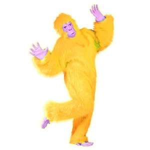  Adult Deluxe Yellow Gorilla Suit Costume 