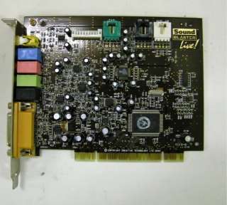 The item for sale is a Creative Sound Blaster PCI Card SB0200, good 