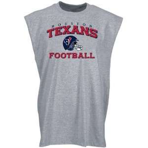 Reebok Houston Texans Ash Stacked Helmet Sleeveless T shirt:  
