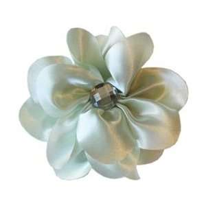  Melissa Frances Satin Flower Embellishment Pale Green; 4 
