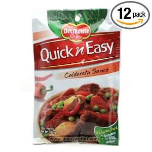 Del Monte Quick n Easy Caldereta Sauce 80g (Pack of 12):  