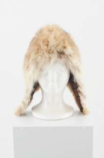 VINTAGE 60s Canadian Lynx Fur Light Snow Bunny TRAPPER Winter Couture 