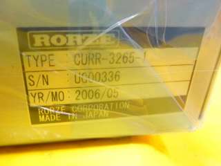 Rorze Robot Controller CURR 3265 1 new 0190 04678  