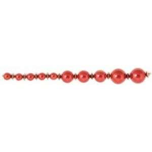 Blue Moon Manor House Glass Beads 7 Strand Assorted Red Pearls