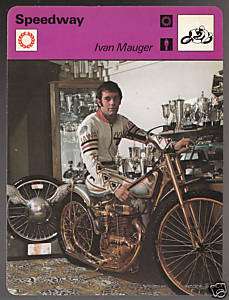 IVAN MAUGER Speedway Racing 1978 UK SPORTSCASTER CARD  